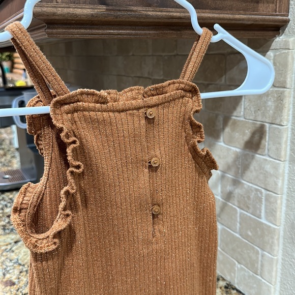 Janie and Jack girls size 10 Bronze color tank top - Picture 6 of 9